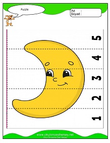 Çocuklar İçin Puzzle Çalışma Sayfaları
